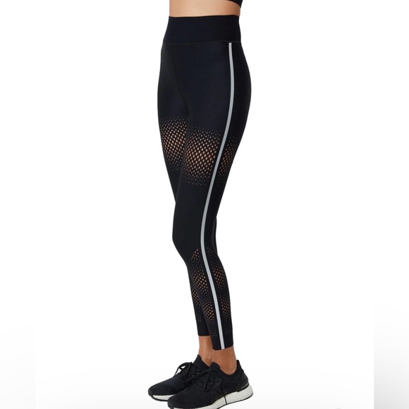 Ultracor LUX ESSENTIALS DIAMOND MESH ULTRA HIGH LEGGING Nero/Silver NWT XS